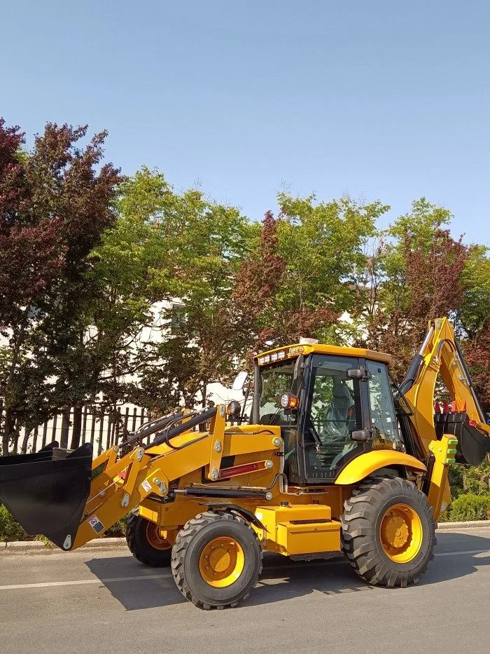 Standard 3CX backhoe loader operator controls