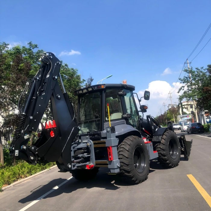 Standard 4CX backhoe loader in operation